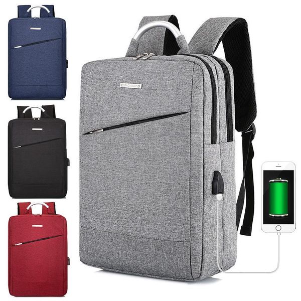 

metal portable backpack rechargeable multifunctional computer bag business student school