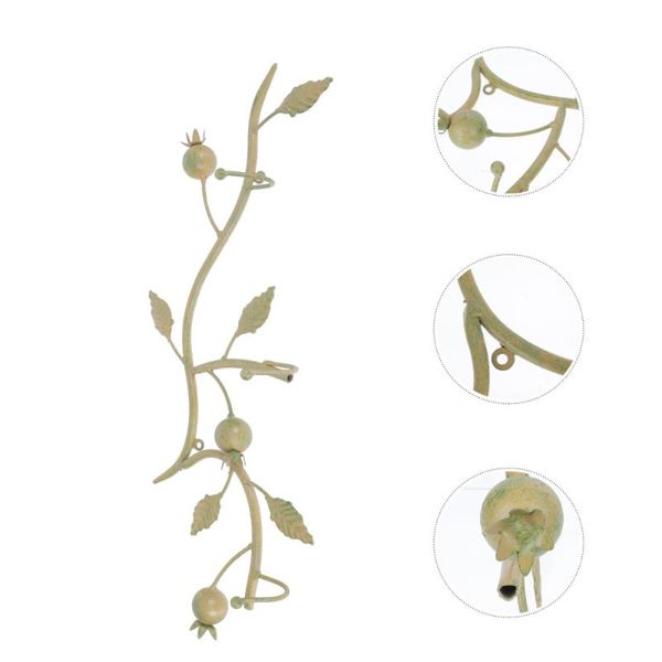 

hooks & rails 1pc decorative hook metal wall mounted leaves pomegranate hat sundry hanger