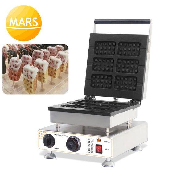 

bread makers 220v/110v electric waffle maker stainless steel belgian waffles on a stick iron machine baker in kitchen equipment