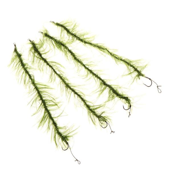 

2pcs/set fishing hook with line terminal tackle carp accessories hair rig 4 size hooks