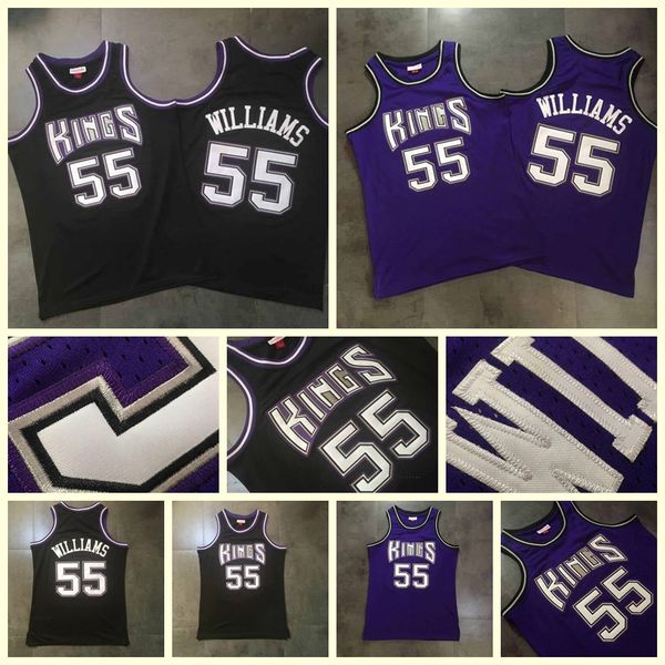 

basketball jersey men sacramento's kings's jason williams mitchell ness, closely embroidered jerseys, Black;red