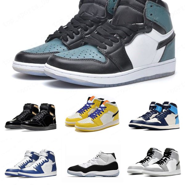 

nniversary men women basketball shoes 1s black metallic gold mid chicago royal toe unc men women outdoor sports sneakers trainers 41ca7j