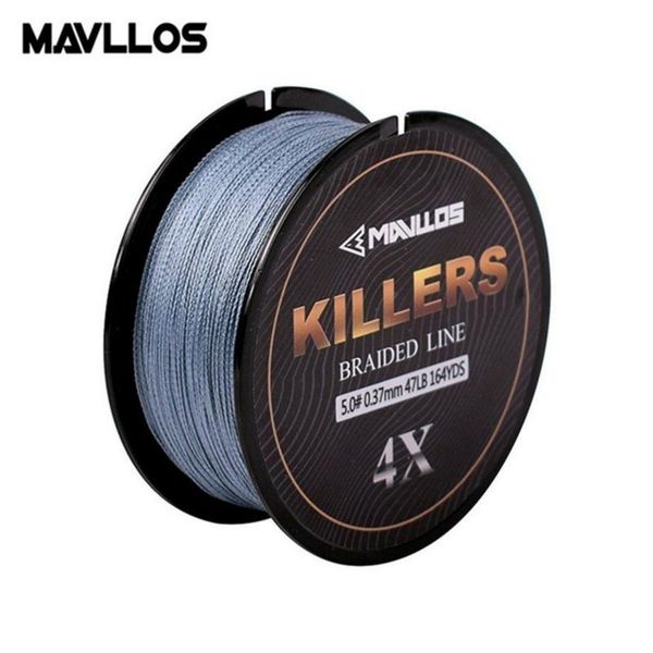 

mavllos 0.06-0.6mm 4-121lb 4 strands braided fishing line 150m super strong saltwater multifilament 4w pe braid