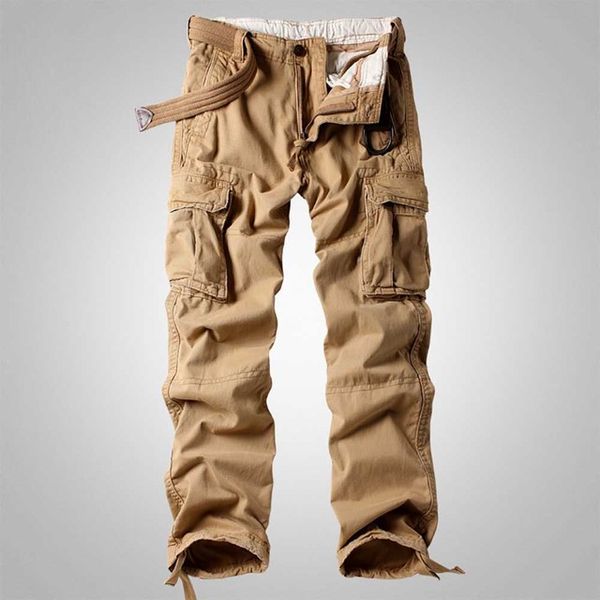 Pantaloni cargo da uomo Pantaloni militari tattici stile militare Pantaloni da jogging dritti Pantaloni mimetici allentati Abiti da uomo Autunno Inverno Taglie forti 40 stagioni