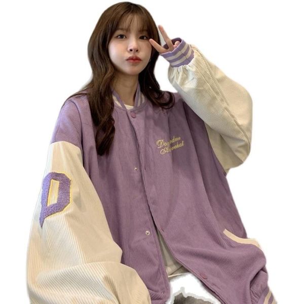 

women's jackets real s loose korean corduroy coat for women 2, Black;brown