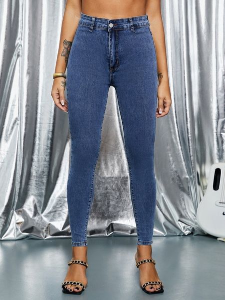 

high waisted skinny jeans v5vw#, Blue