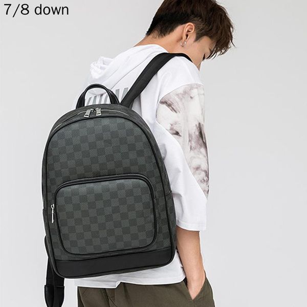 

men's backpack casual trendy plaid men large capacity fashion business backpacks for women lapcomputer bag travel