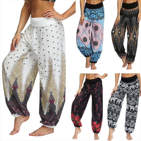 

casual men thai harem trousers womens capri hippy baggy boho loose aladdin festival smock high waist pant bohemia joggers, Black;white