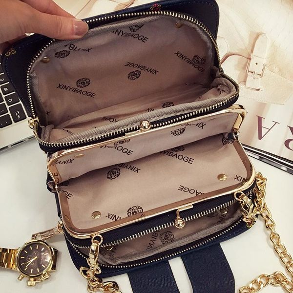 

storage bags the han edition fashion women bag mobile packet chain crossbody xy322