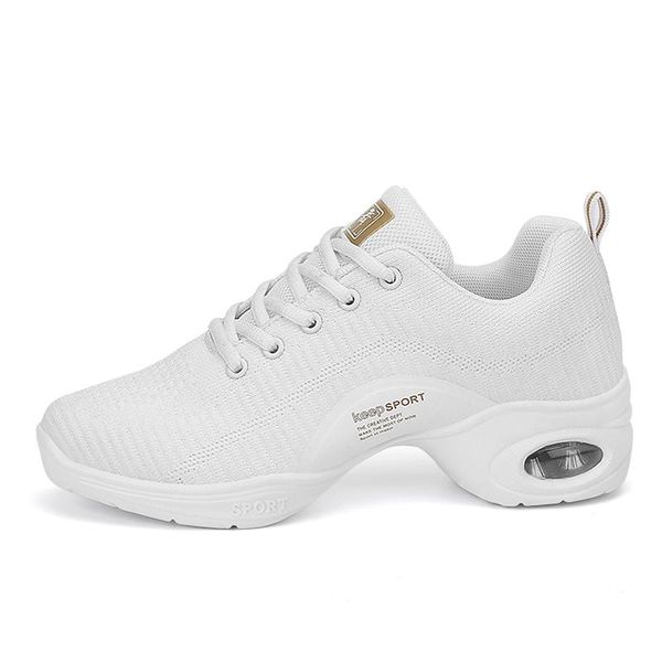 

dress shoes 2021 ladies mesh dancing jazz dance fashion breathable square mom dad explosions selling cas, Black