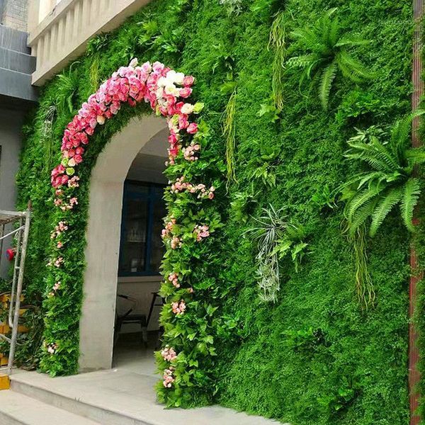 

artificial lawn wedding decoration wall outdoor indoor diy grass moss green plant wall1