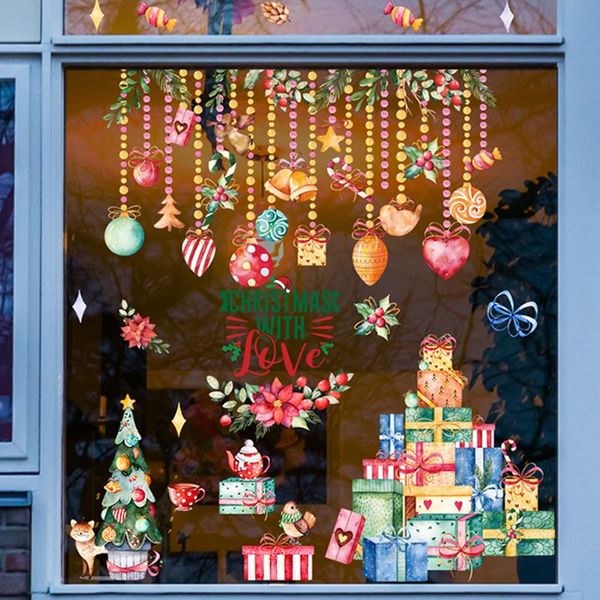 

wall stickers christmas window clings for home and party decoration