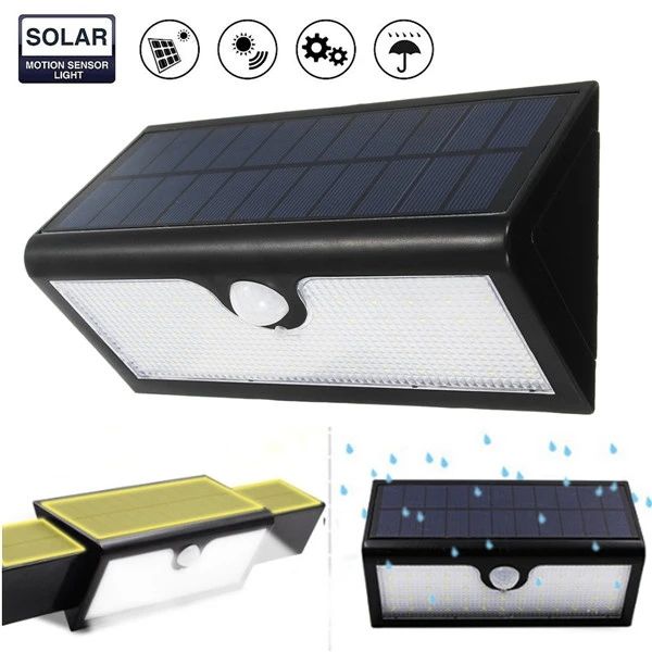 

71 led solar powered motion sensor wall light stretchable waterproof outdoor sercurity lamp