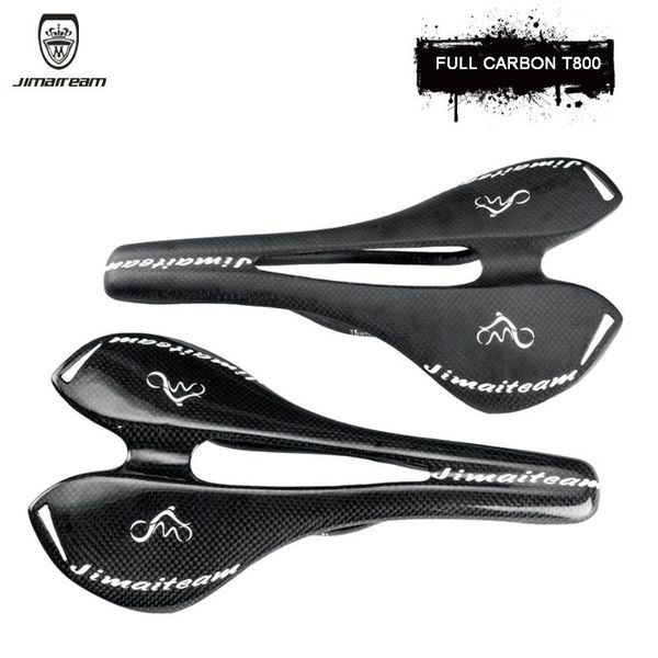 

bike saddles jimaiteam full carbon fiber bicycle saddle mountain road comfortable 3k bright/matte curved hollow mat
