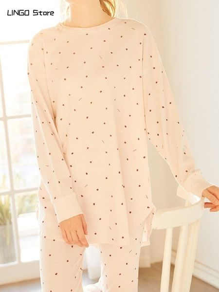 

style cotton long-sleeved autumn and winter pajamas suit, fashionable comfortable waffle print home wear,sleepwear women's sleepwear, Black;red