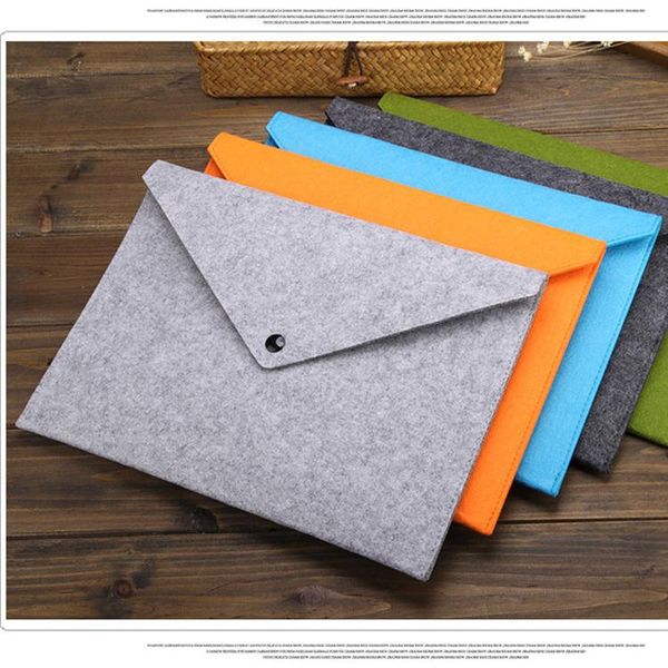 

business card files simple a4 big capacity document bag pad briefcase file folders felt filing product 5colors available
