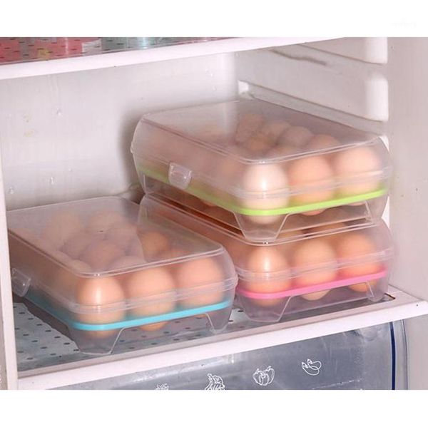 

multifunctional case practical egg refrigerator fresh box 15 cell portable wild storage boxs bins kitchen bottles & jars