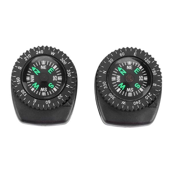 

2pcs portable camping watch compass band slip slide navigation wrist for hiking boating outdoor gadgets