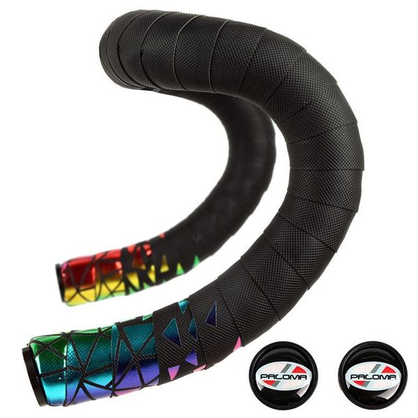 

bike handlebars &components goldix road handlebar strap bicycle non-slip reflective gradient color aurora wear-resistant breathable cover
