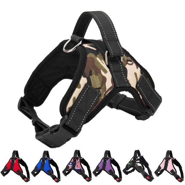 

adjustable pet chest vest explosion-proof dog harnesses for small medium large dogs walking outdoor breathable pets accessories collars & le