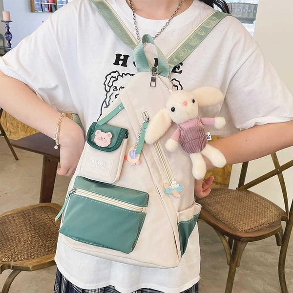 

backpack multifunctional water nylon multi-pocket female travel bag small fashion