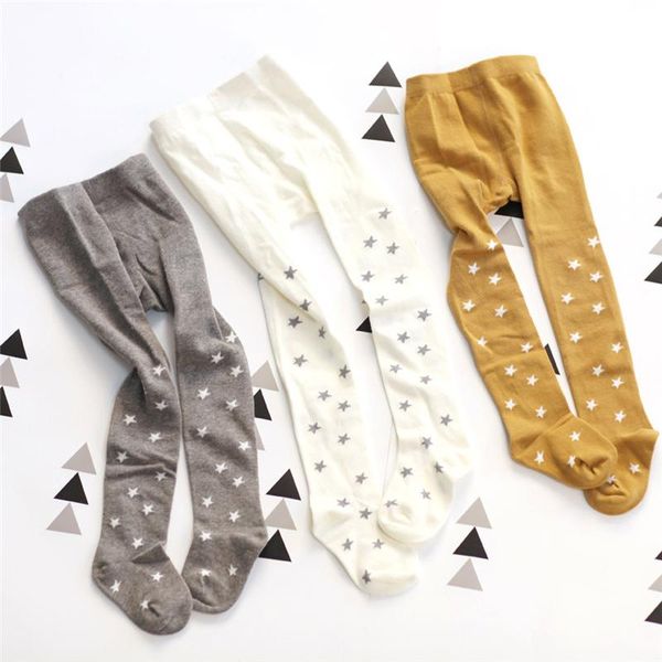 

footies born baby tights for girl boy stocking star print girls pantyhose infant meisje kids children stockings cotton, Blue