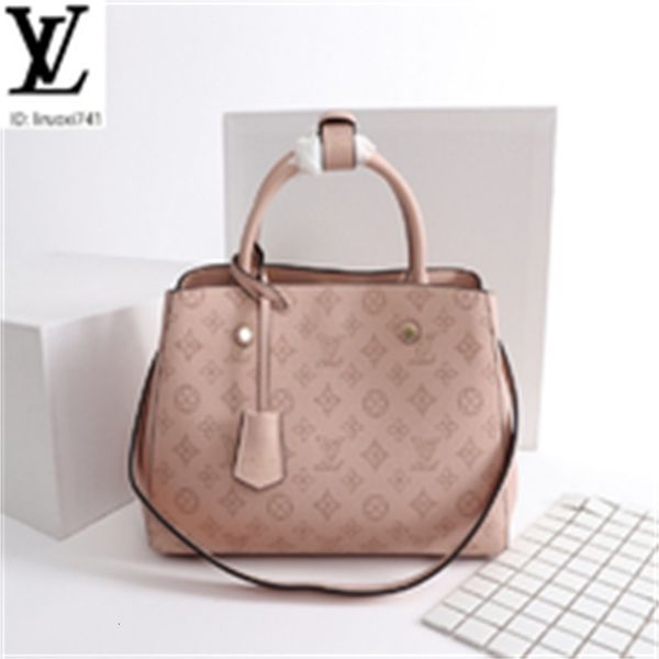 

brand designer luxury fcei m41046 pink medium perforated shoulder bag women handbags iconic bags handles shoulder bags totes cross body