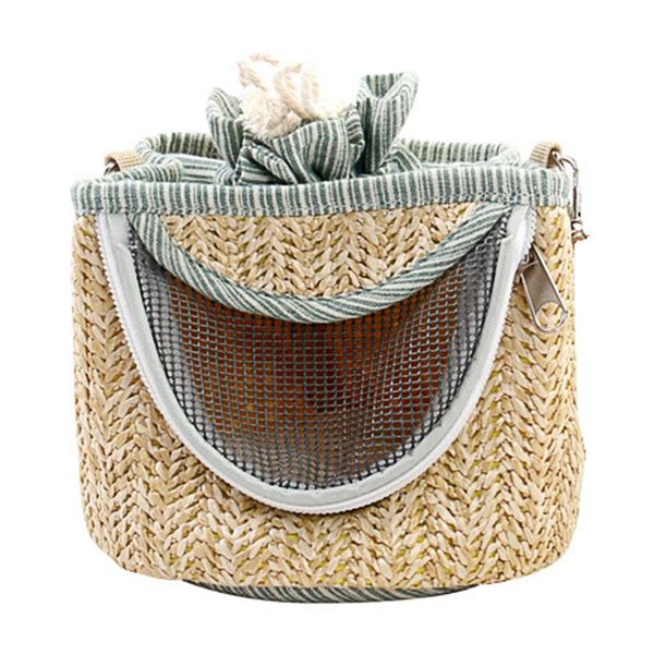 

dog car seat covers 1pc pet hammock satchel mesh breathable outgoing bag (random color)