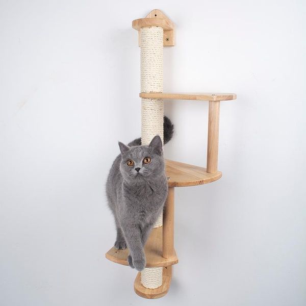 

cat furniture & scratchers 3 tier scratching post with steps tree pet