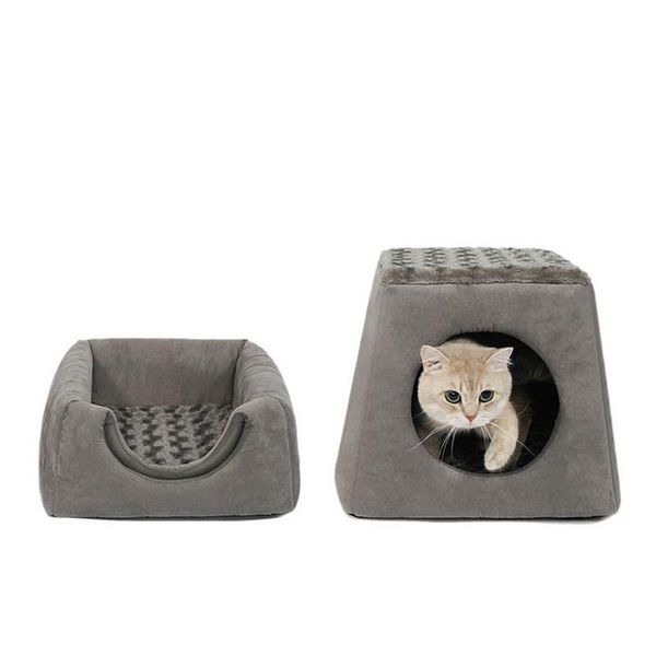 

1 pet dog kennel warm puppy house for small dogs cat sleeping sofa soft home kitten bed nest washable mat cushion kennels & pens