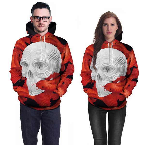 

new mens women designers hoodies fashion sweatshirt man long sleeve men s womens red skull clothing b101-235, Black