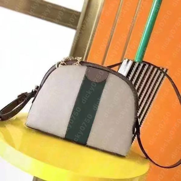 Dicky0750 shell bolsas de mão em cadeia bolsas crossbody femininas hobo clássico bolsa de ombro listrada para mulheres moda cadeias bolsa bolsa envelope atacado