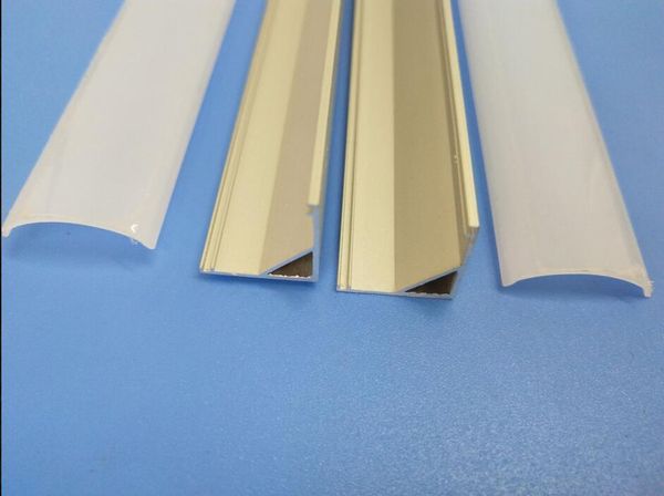 

anodized diffuse or clear cover aluminium led lighting profile triangle shape bar lights