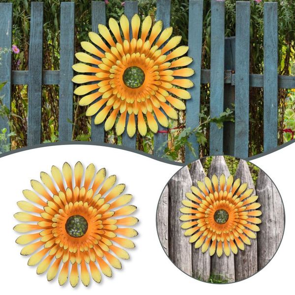 

garden decorations outdoor decoration wrought iron flower lawn simulation sunflower stick colorful holiday terrace art