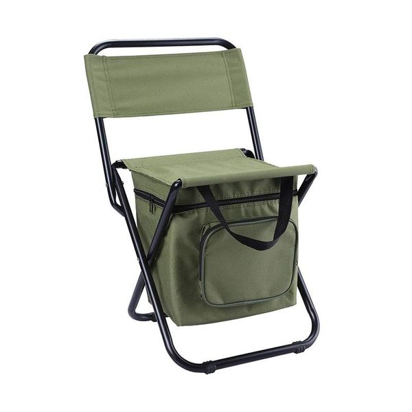 

fishing accessories 10l large capacity ice storage bag chair foldable with backrest high load-bearing outdoor tools 100kg