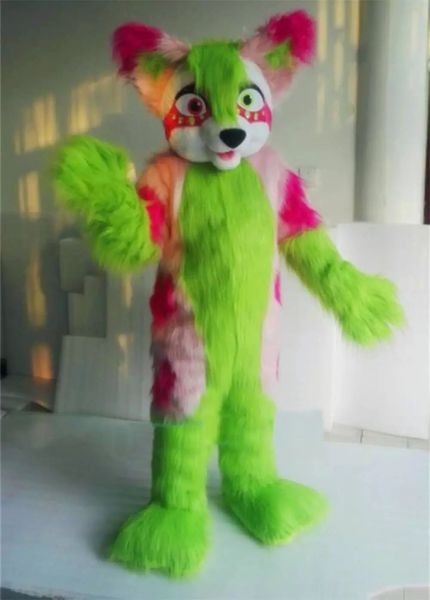 2022 Halloween Husky Husky Dog Mascot Traje de Alta Qualidade Dos Desenhos Animados Anime Tema Personagem adultos Tamanho Natal Carnaval Festa de Aniversário Outdoor Outfit
