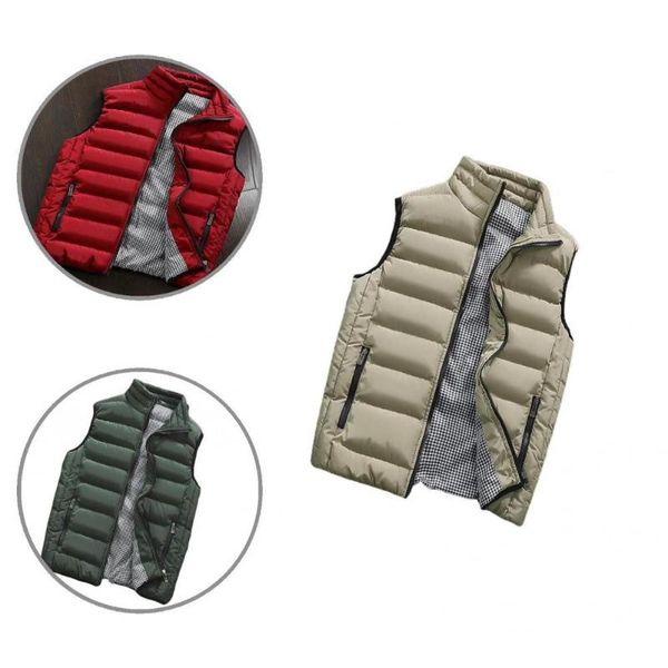 

men' tank padded soft smooth male waistcoat for school winter, White;black