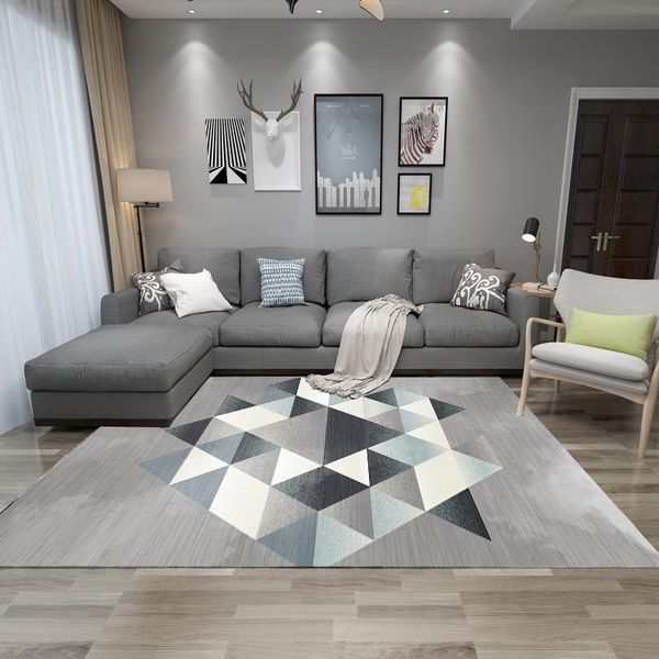 

carpets modern geometric pattern nordic minimalist coffee table blanket soft bedroom rug anti-slip carpet for living room decor