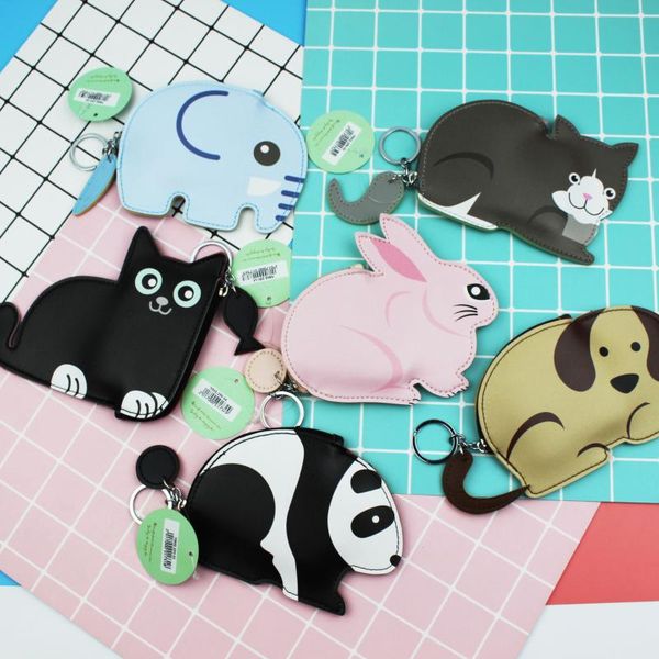 

coin purses m305 personality whole body animal simple bag small wallet girl lovable student zero purse wholesale, Red;black