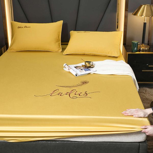 

60 long staple cotton fitted sheet 1.5 m 1.8 2.0 bedding bedspread achine washable and sweat absorbing