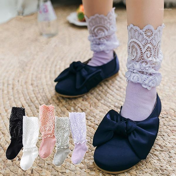 

baby kids loose socks summer girls fashion lace children clothing accessories heap heap1, Pink;yellow