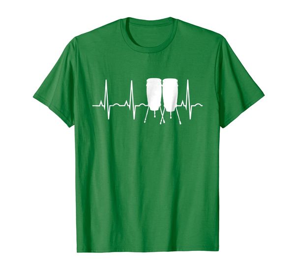

conga drum shirt - conga drummer heartbeat t-shirt, White;black