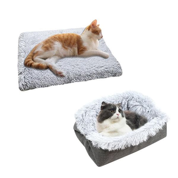 

kennels & pens cat litter plush two-in-one pet mat bed small kennel supplies