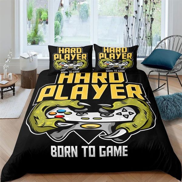 

bedding sets set game gamepad printed comforter cover duvet for home room decoration twin full  king double single size