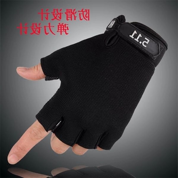 

new anti slip half finger gloves for outdoor sports, Black