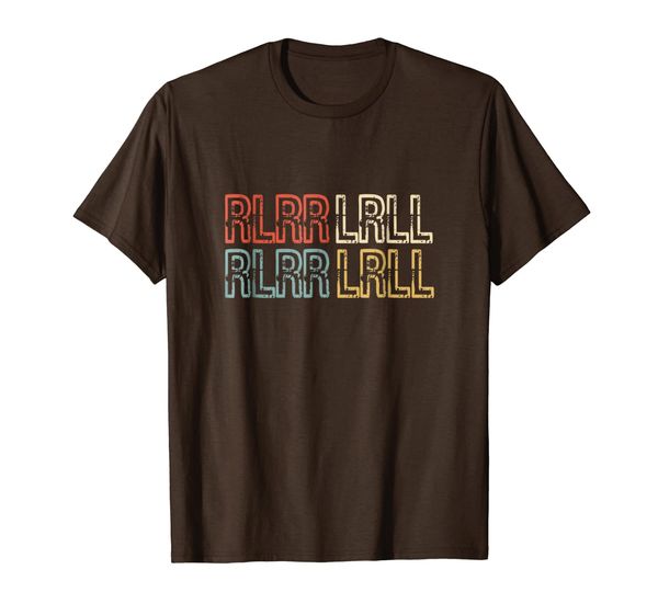 

drummer gifts vintage rlrr lrll paradiddle shirt, White;black