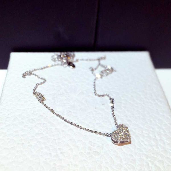 

pendant necklaces gift gold jewelry alloy luxury bling love heart shape necklace for women|girls, Silver