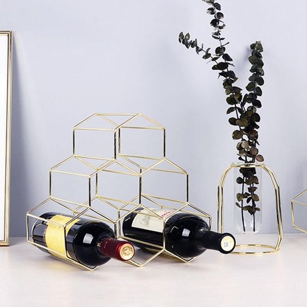 

tablewine racks metal creative geometric rack nordic simple household grape restaurant living room bar cabinet display