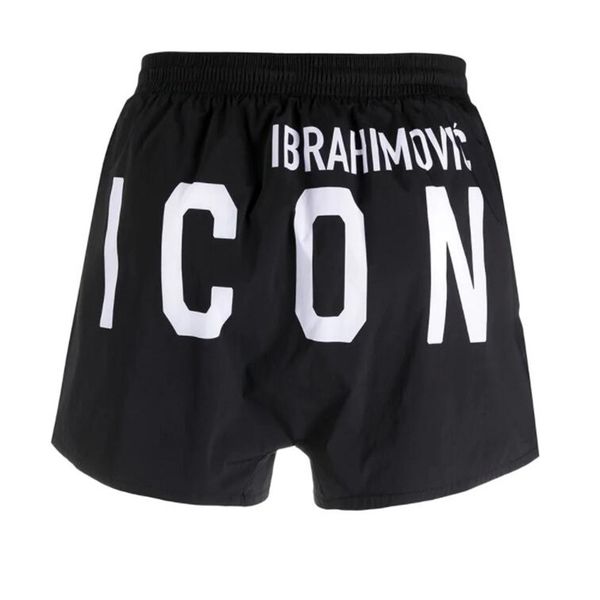 

men summer 2021 fashion trend tide brand printing beach holiday style shorts casual loose seaside swimming, White;black