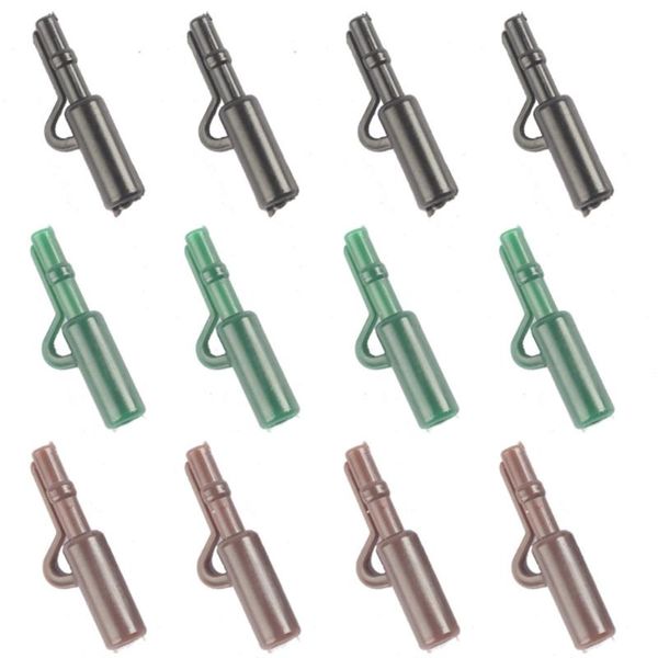 

fishing accessories 20pcs/lot soft rubbers lead clips fixed line carp beans rig accessory tackle rigs